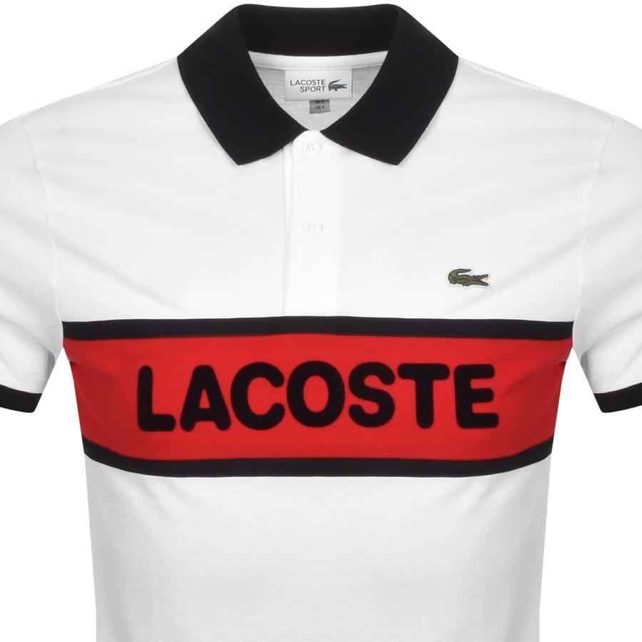 Alternative Image for ProductLacoste Sport Short Sleeved Polo T Shirt White2
